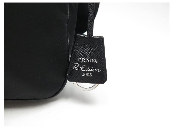 NEUE PRADA RE-EDITION 2005 1BH204 HANDTASCHE SCHWARZ NYLON SCHULTERTASCHE - Ansicht 4