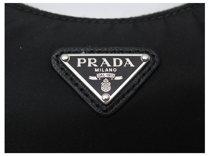 NEUE PRADA RE-EDITION 2005 1BH204 HANDTASCHE SCHWARZ NYLON SCHULTERTASCHE - Ansicht 5