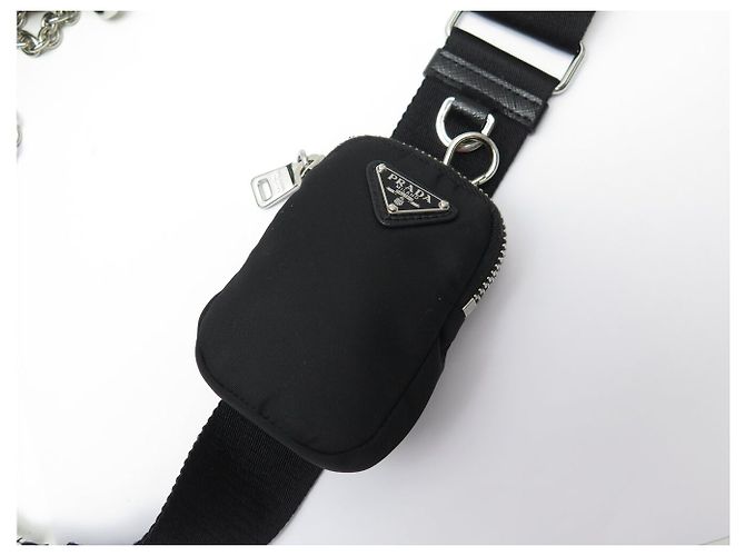 NEUE PRADA RE-EDITION 2005 1BH204 HANDTASCHE SCHWARZ NYLON SCHULTERTASCHE - Ansicht 7