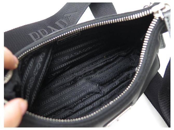 NEUE PRADA RE-EDITION 2005 1BH204 HANDTASCHE SCHWARZ NYLON SCHULTERTASCHE - Ansicht 8