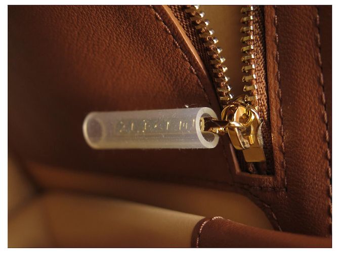 NOVA BOLSA DE MÃO DELVAUX TEMPETE MM EM COURO MARROM COM ALÇA TIRACOLO - vista 10