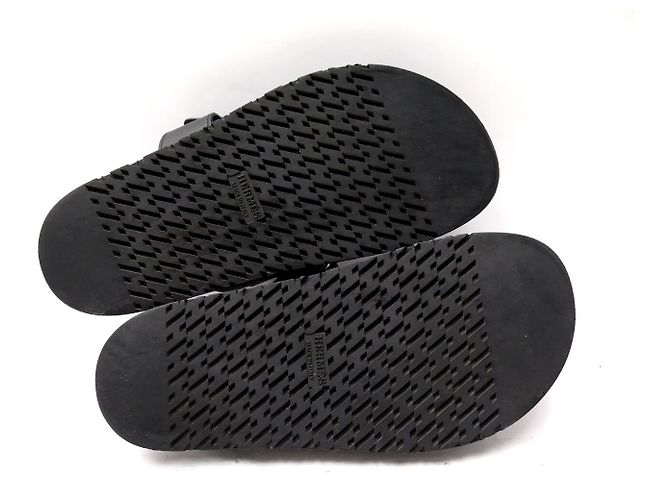 Hermès SCARPE HERMES CHYPRE VV222000ZH PELLE NERA 37 SANDALI MULES BLACK SHOES - vista 6
