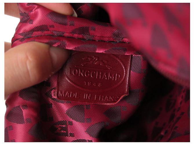 NUOVA BORSA LONGCHAMP LEGENDE 1746173548 IN PELLE LACCATA ROSSA - vista 11