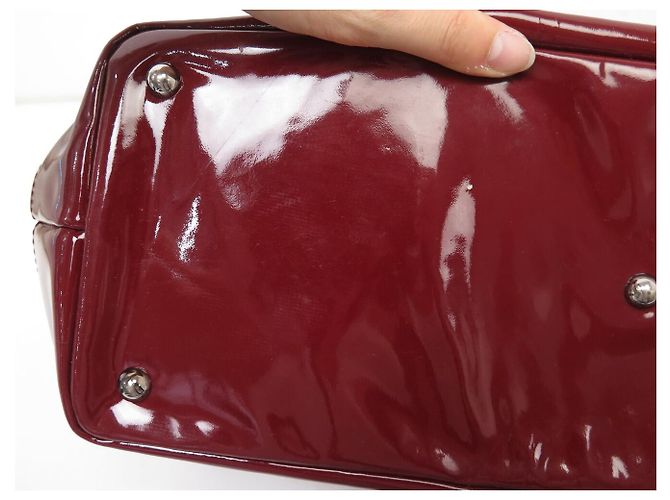 NUOVA BORSA LONGCHAMP LEGENDE 1746173548 IN PELLE LACCATA ROSSA - vista 15