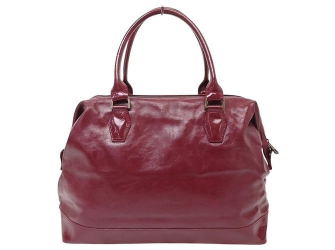NUOVA BORSA LONGCHAMP LEGENDE 1746173548 IN PELLE LACCATA ROSSA - vista 2