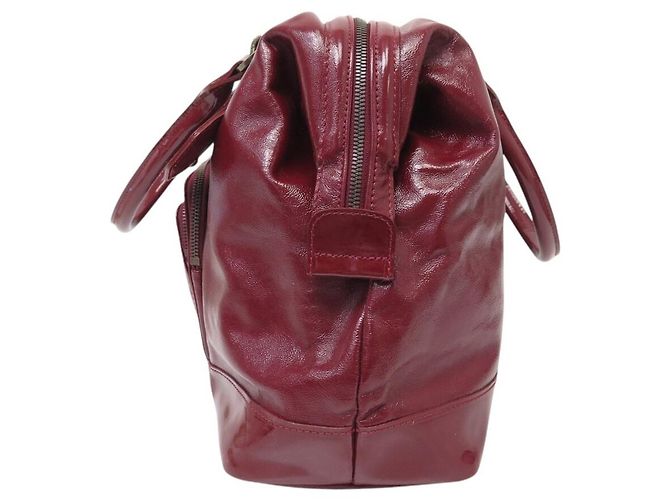 NUOVA BORSA LONGCHAMP LEGENDE 1746173548 IN PELLE LACCATA ROSSA - vista 4