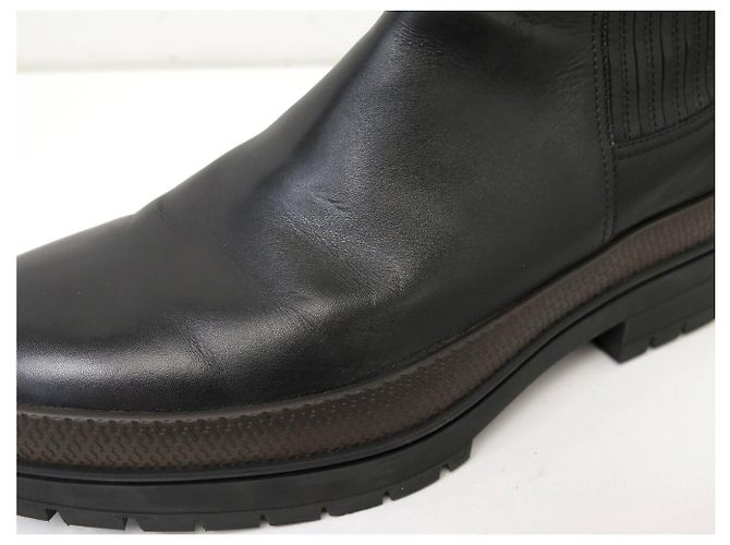 Hermès NUOVE SCARPE STIVALETTI HERMES H202952Z 45 CHELSEA PELLE NERA BOOTS SHOES - vista 11