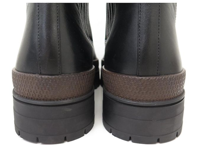 Hermès NUOVE SCARPE STIVALETTI HERMES H202952Z 45 CHELSEA PELLE NERA BOOTS SHOES - vista 5