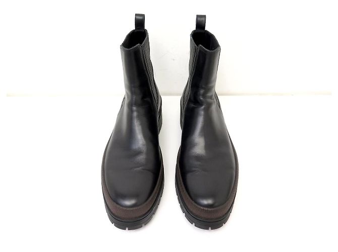 Hermès NUOVE SCARPE STIVALETTI HERMES H202952Z 45 CHELSEA PELLE NERA BOOTS SHOES - vista 8
