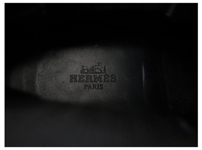 Hermès NUOVE SCARPE STIVALETTI HERMES H202952Z 45 CHELSEA PELLE NERA BOOTS SHOES - vista 9