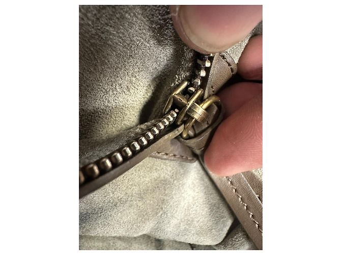 Céline Sac Cabas Celine Luggage Phantom en cuir marron - vue 14