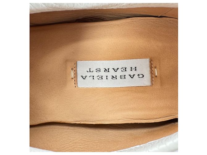 Gabriela Hearst Scarpe Derby Gabriel Hearst in pelle bianca - vista 12
