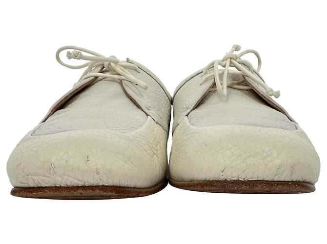 Gabriela Hearst Scarpe Derby Gabriel Hearst in pelle bianca - vista 2