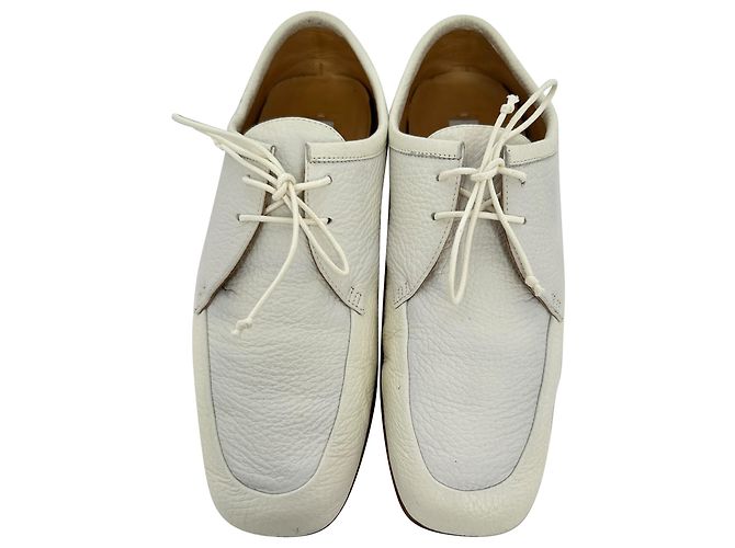 Gabriela Hearst Scarpe Derby Gabriel Hearst in pelle bianca - vista 4