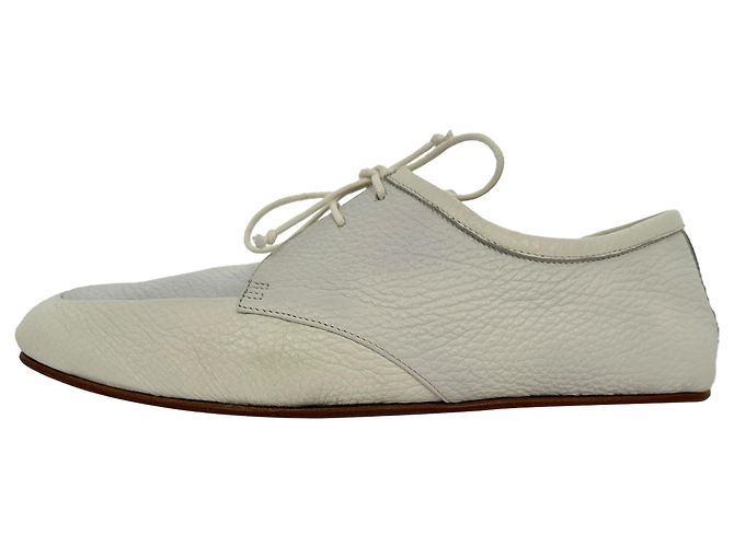 Gabriela Hearst Scarpe Derby Gabriel Hearst in pelle bianca - vista 8