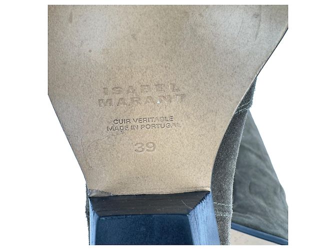 Isabel Marant Denvee Knee-High Boots in Brown Suede - view 14