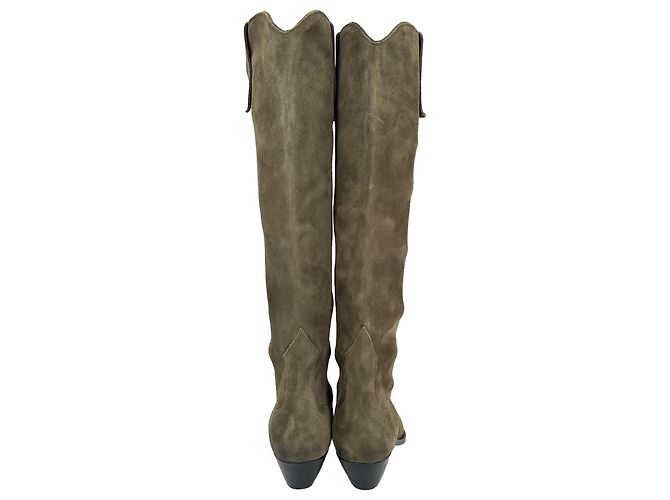Isabel Marant Denvee Knee-High Boots in Brown Suede - view 7
