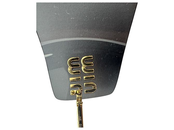 Gafas de sol Miu Miu MU 54YS Runway en plástico negro - vista 7