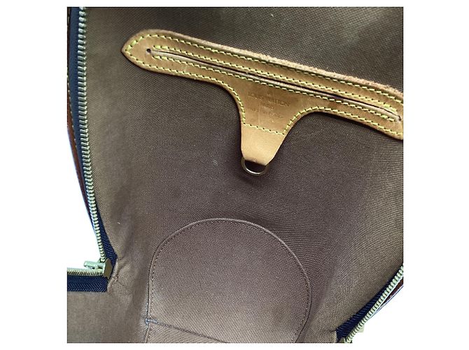 Louis Vuitton Monogram Ellipse Sac à Dos Backpack Bag in Nylon Canvas Brown - vista 8