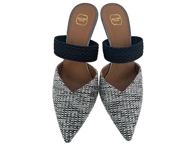 Autre Marque Mules Maisie Malone Souliers in cotone grigio - vista 3