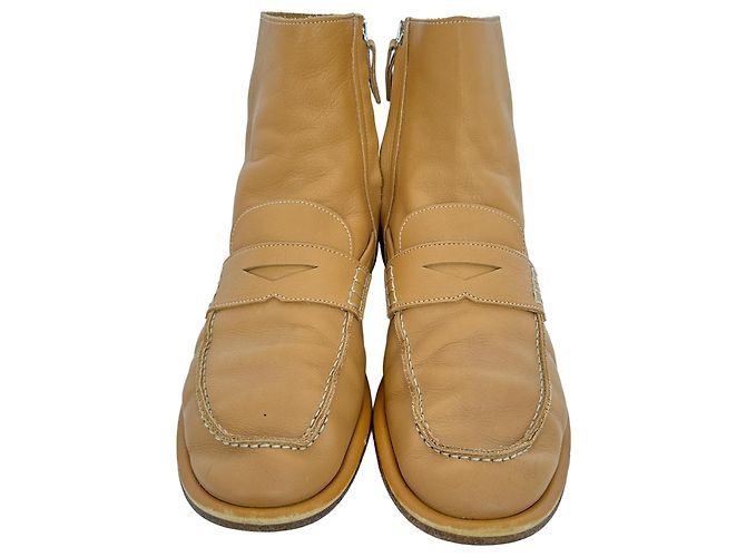 Stivaletti ibridi Penny Loafer Loewe in pelle Tan - vista 3
