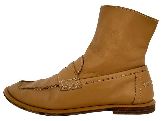 Stivaletti ibridi Penny Loafer Loewe in pelle Tan - vista 7