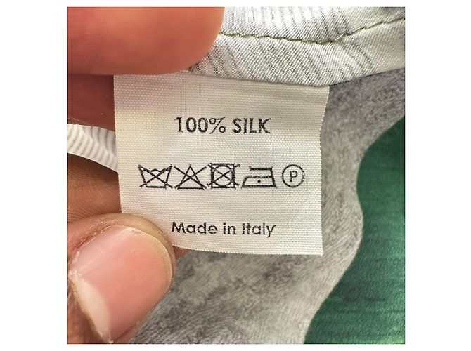 Abito midi con stampa a palma Dries Van Noten in seta multicolore - vista 5