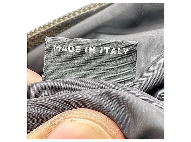 Borsa Tote Prada Militare Vela in Nylon e Pelle Saffiano in Nylon Olive Green - vista 11