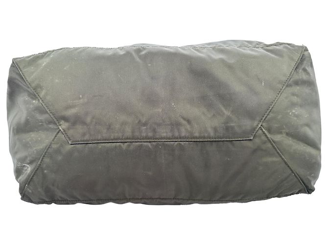 Borsa Tote Prada Militare Vela in Nylon e Pelle Saffiano in Nylon Olive Green - vista 4