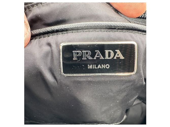 Borsa Tote Prada Militare Vela in Nylon e Pelle Saffiano in Nylon Olive Green - vista 7