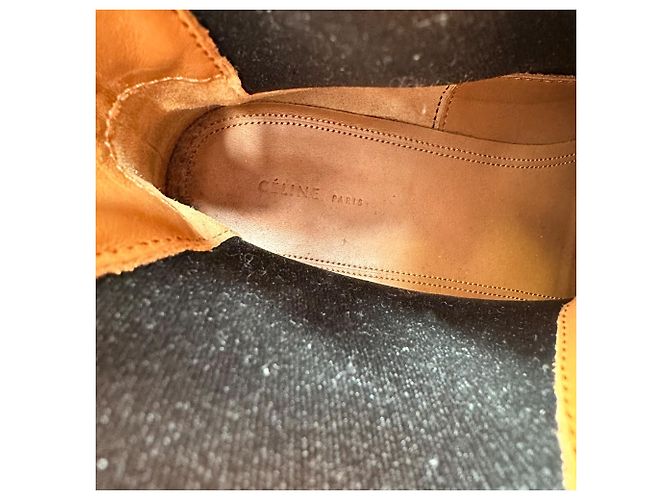 Edge Céline Celine Chelsea Boots aus rotem Leder - Ansicht 8