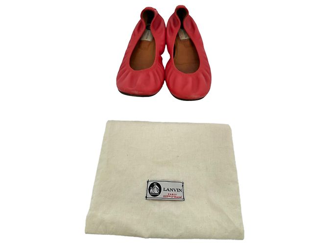 Ballerine Lanvin in pelle rossa - vista 11
