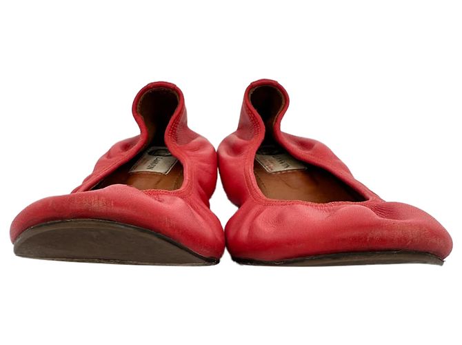 Ballerine Lanvin in pelle rossa - vista 2