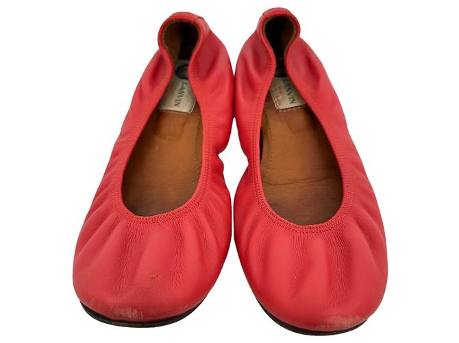 Ballerine Lanvin in pelle rossa - vista 3