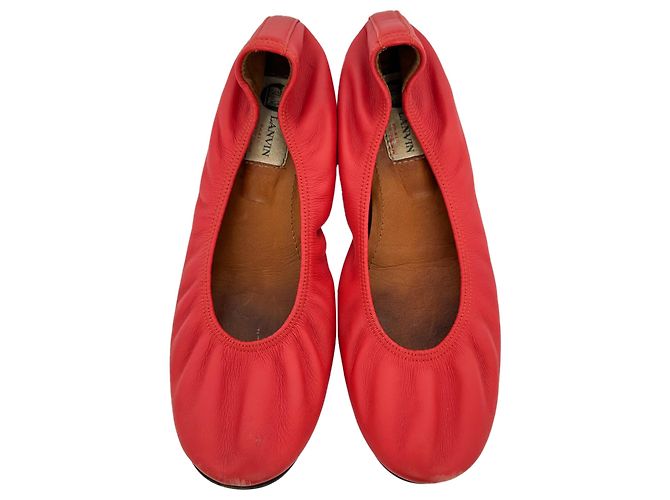 Ballerine Lanvin in pelle rossa - vista 4
