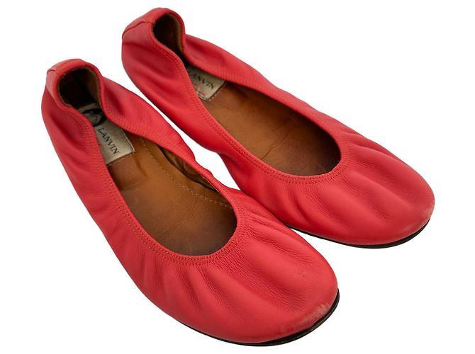 Ballerine Lanvin in pelle rossa - vista 5