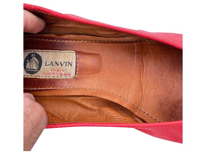 Ballerine Lanvin in pelle rossa - vista 9