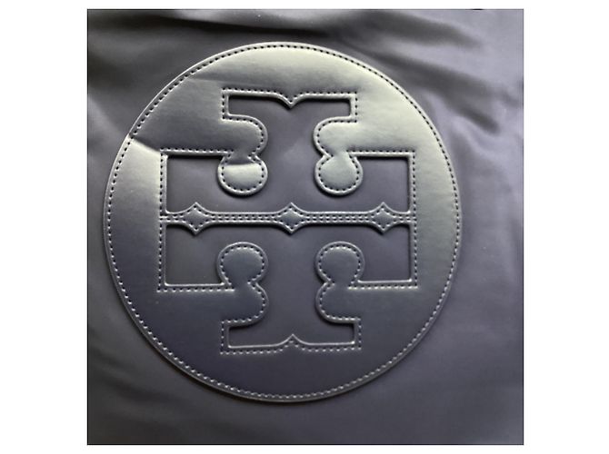 Borsa Tote Tory Burch Ella in poliestere blu navy - vista 12