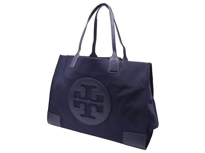 Borsa Tote Tory Burch Ella in poliestere blu navy - vista 2