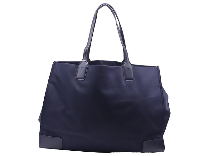 Borsa Tote Tory Burch Ella in poliestere blu navy - vista 4