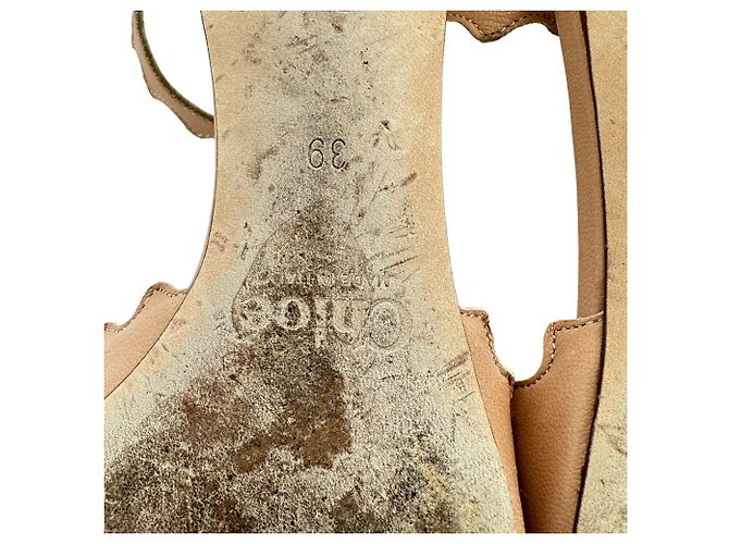 Chloé Lauren Ankle-Strap Ballet Flats in Tan Leather - view 9
