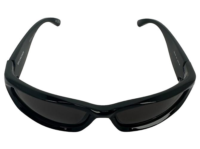 Everyday Gafas de sol Balenciaga Swift Oval (BB0157S) en acetato negro - vista 2