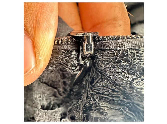 Mono asimétrico de viscosa negra con estampado de encaje Emilio Pucci - vista 6