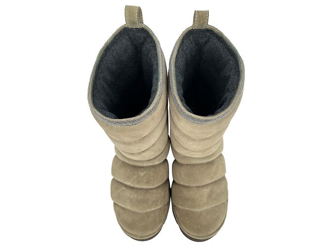 Brunello Cucinelli Puffy Boots aus braunem Wildleder - Ansicht 5