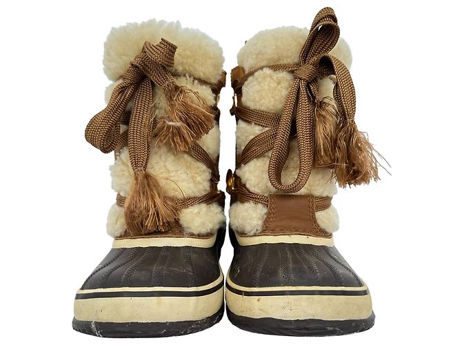 Chloé x SOREL Schneestiefel aus multicolorigem Wildleder - Ansicht 2