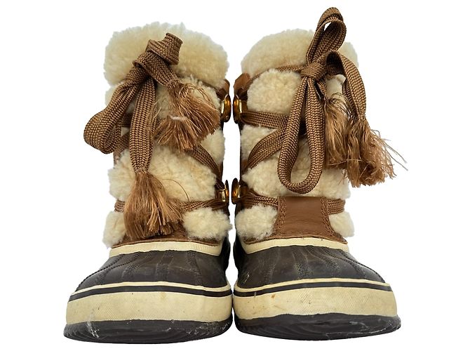 Chloé x SOREL Schneestiefel aus multicolorigem Wildleder - Ansicht 3