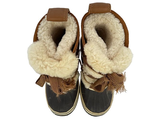 Chloé x SOREL Schneestiefel aus multicolorigem Wildleder - Ansicht 5
