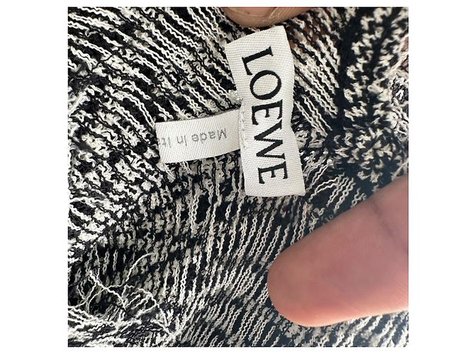 Abito Maxi in maglia Lurex Loewe in cotone multicolore - vista 4