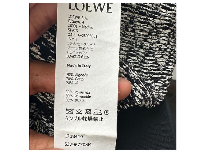 Abito Maxi in maglia Lurex Loewe in cotone multicolore - vista 6