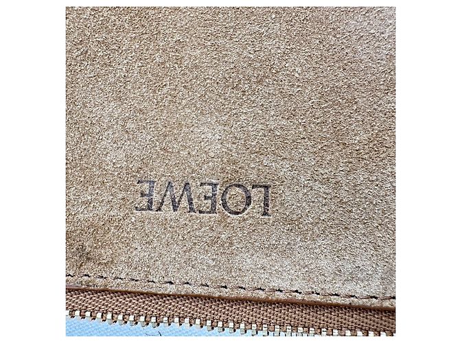 Borsa tote Loewe Medium Puzzle Fold Horizontal in pelle marrone - vista 6